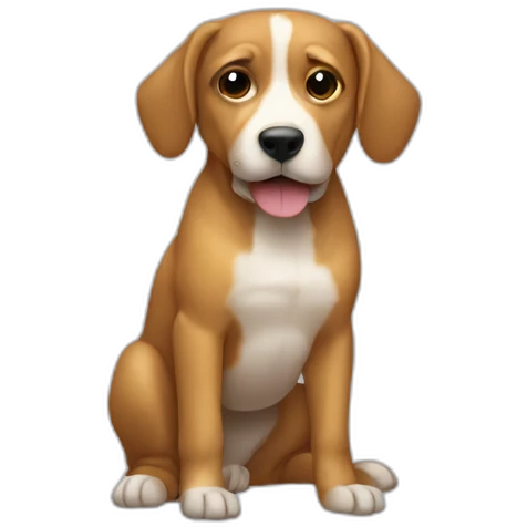 dog holding data emoji