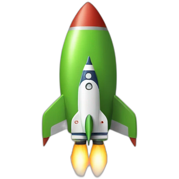 people on rocket emoji