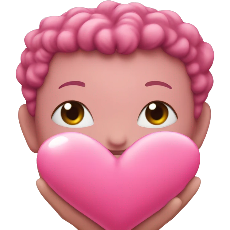 pink heart with a boe emoji