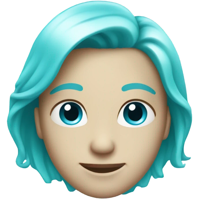cyan heart  emoji