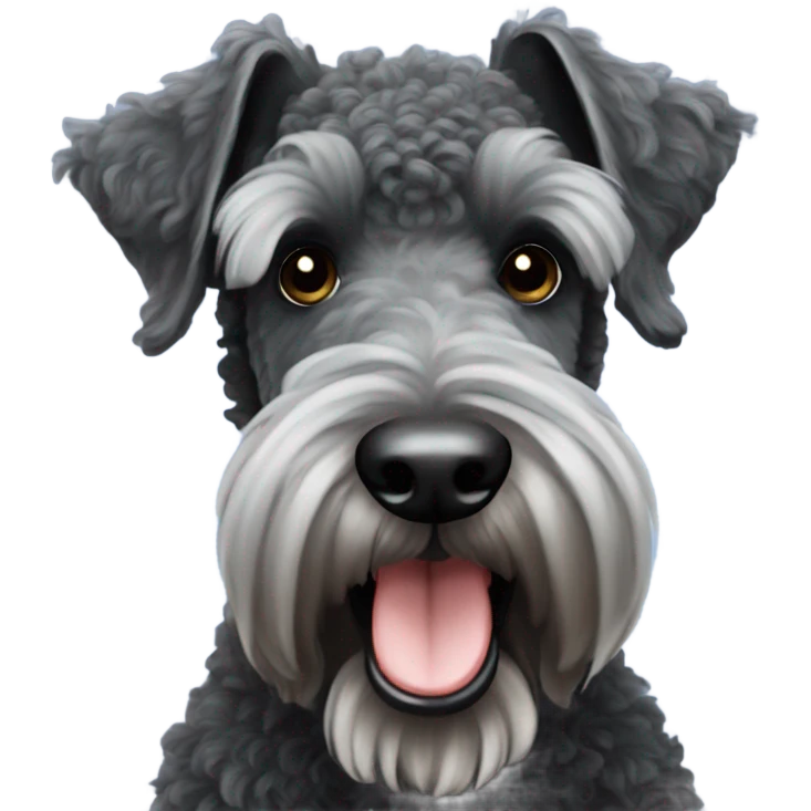 Kerry blue terrier emoji
