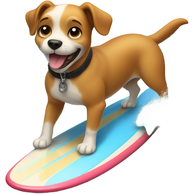 Dog surfing  emoji