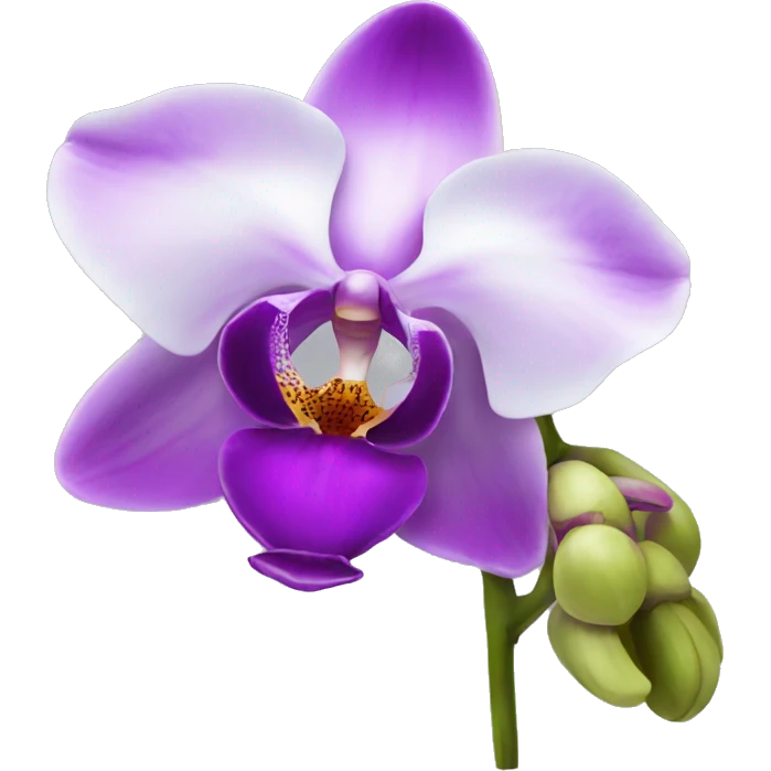 orchid flower emoji