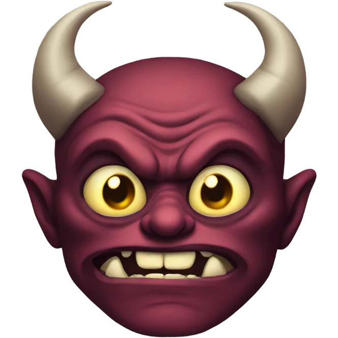 Sinister faced demon emoji