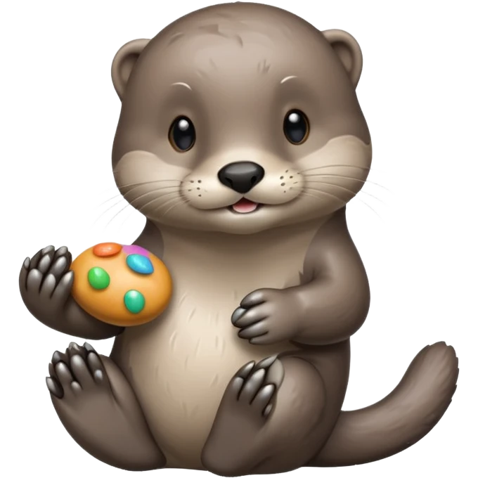 Otter with big Pepples emoji