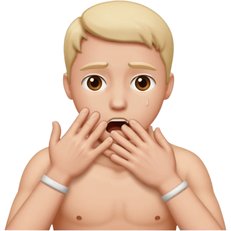 two hands making a choking gesture emoji