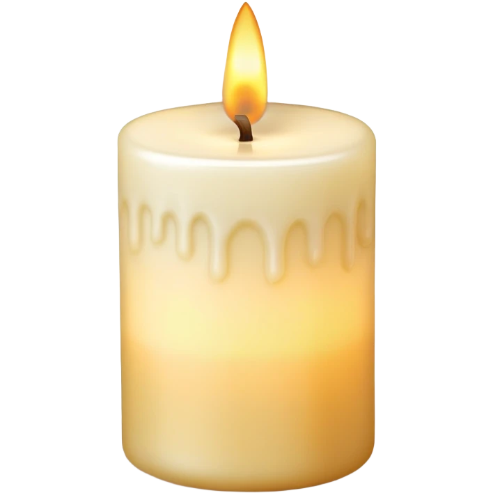 memorial candle with gentle glow emoji