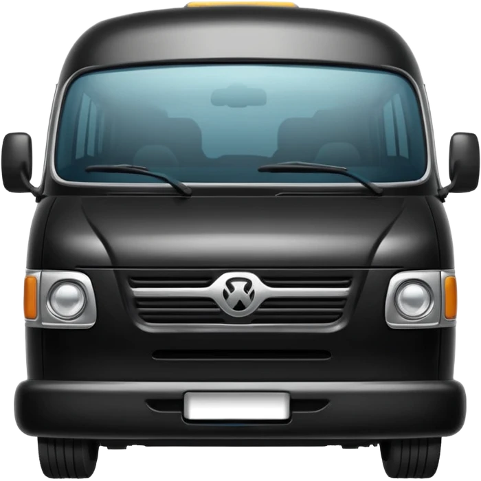 black minibus emoji