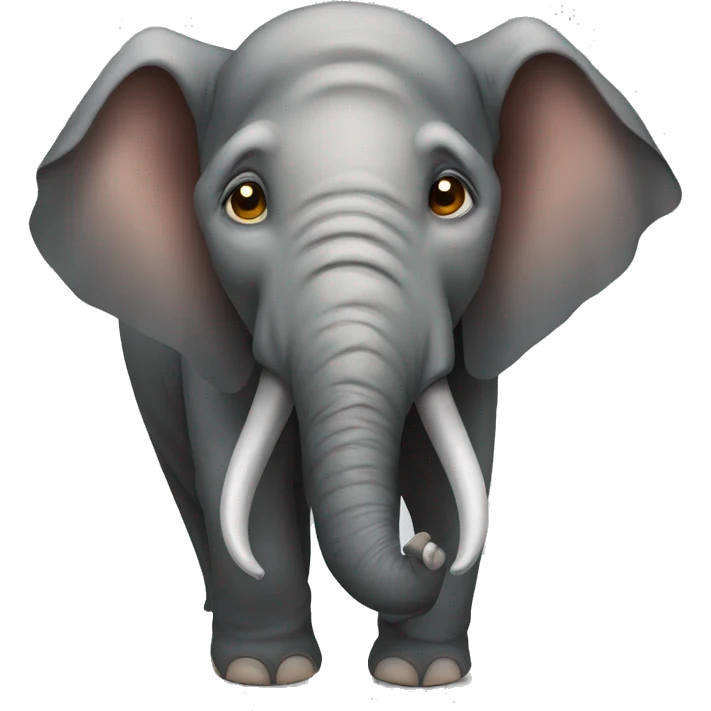 old, crying elephant's face emoji