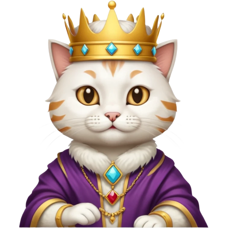 Oyun oynayan kral kedi emoji