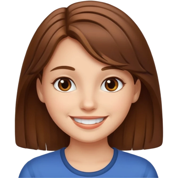 brown hair girl emoji