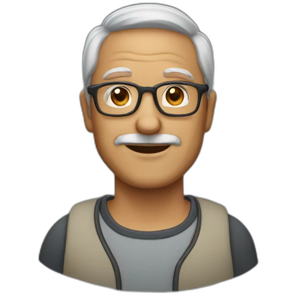 50-year-old-man-with-glasses emoji