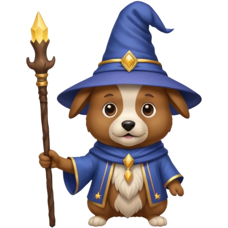 Dog wizard emoji
