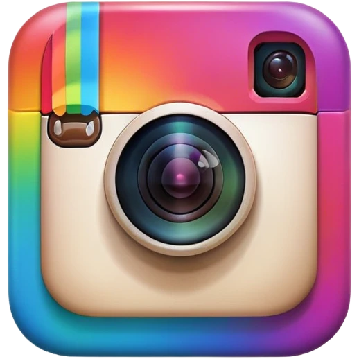 Instagram logo a social media application emoji