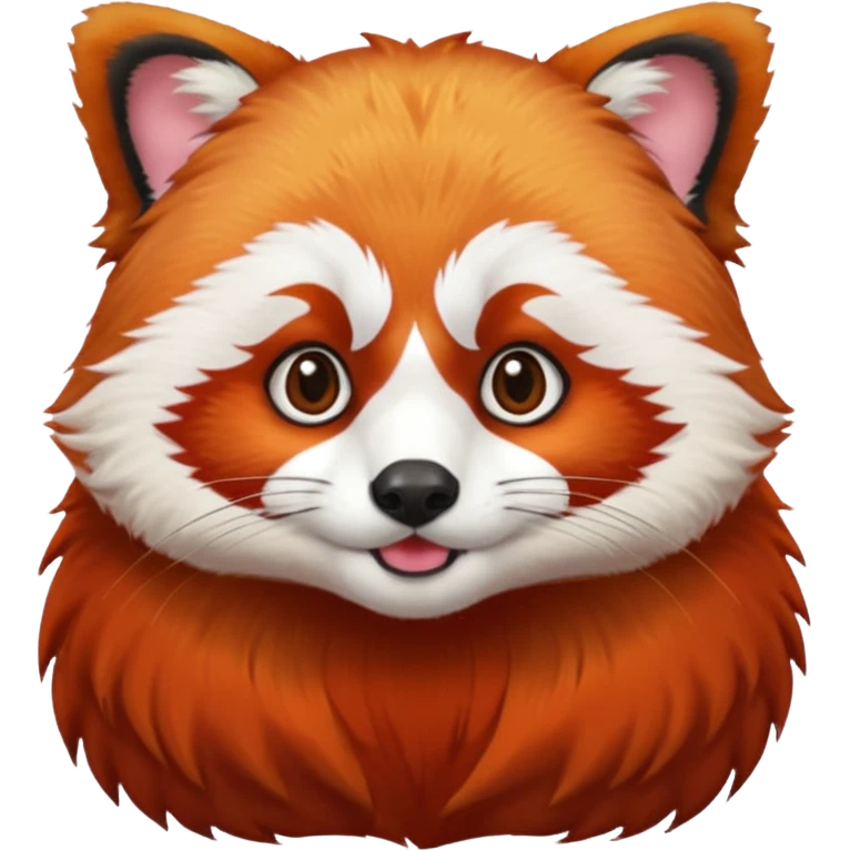 red panda with judge's hair emoji