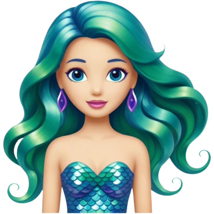 Barbie mermaid emoji
