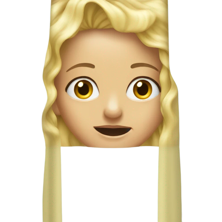 blonde woman hiding in shower emoji