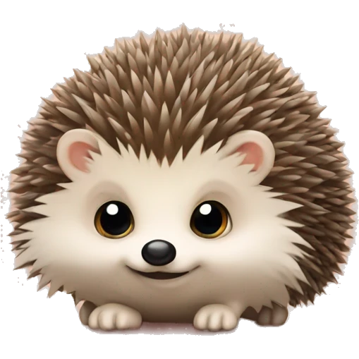hedgehog with a bow emoji