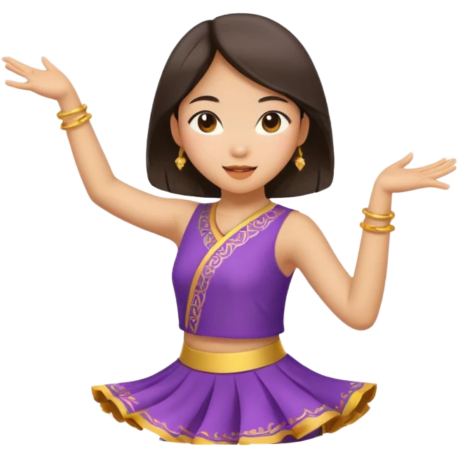 跳舞亚洲女孩 emoji