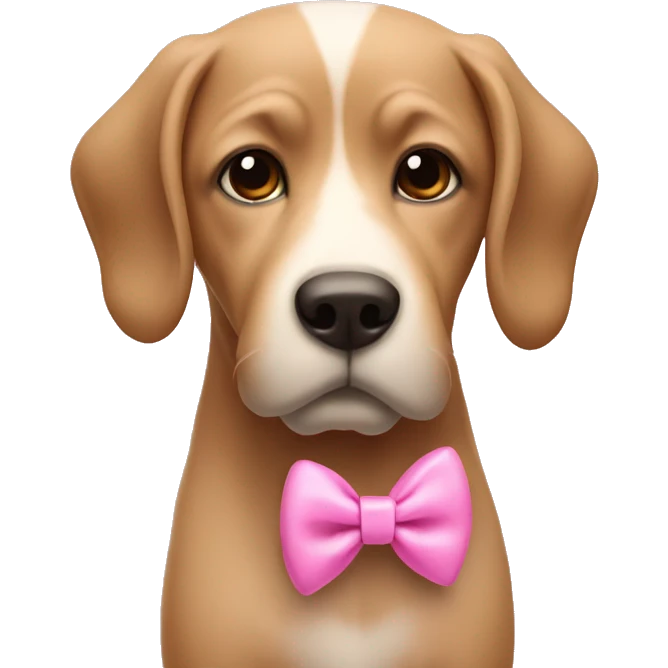 Begel with a pink bow emoji
