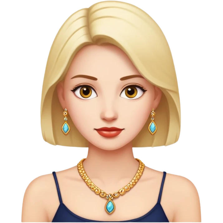 woman with necklace emoji