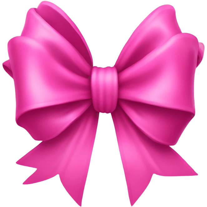 Pink bow emoji