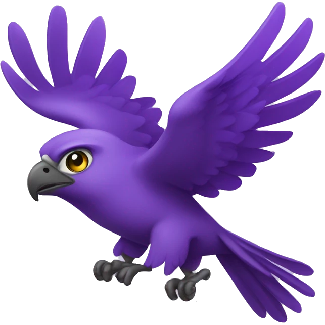 happy purple falcon emoji