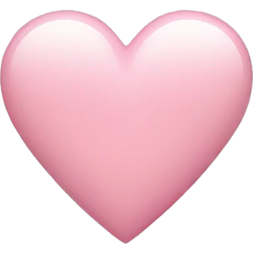 Light pink heart  emoji