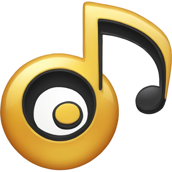 Musical note C for YouTube affiliate program emoji