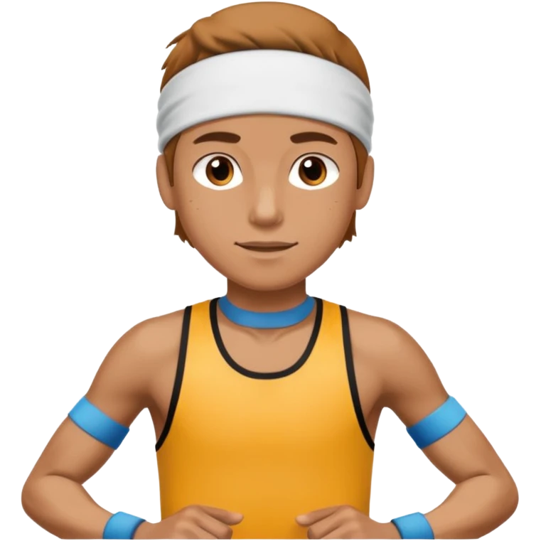 runner with sweatband emoji