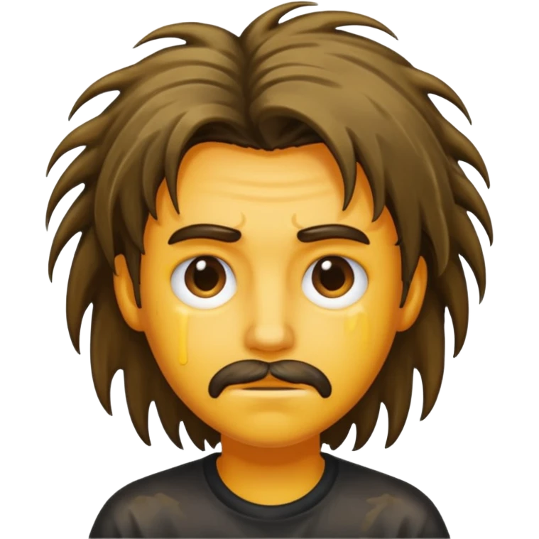 greasy hair emoji