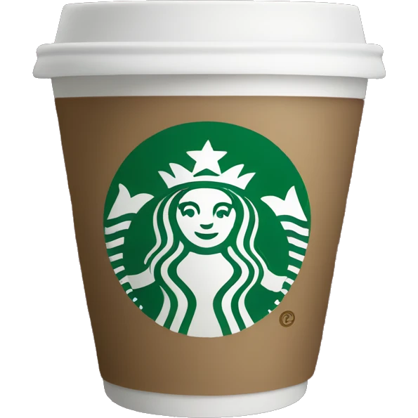 Starbucks in Christmas cup emoji