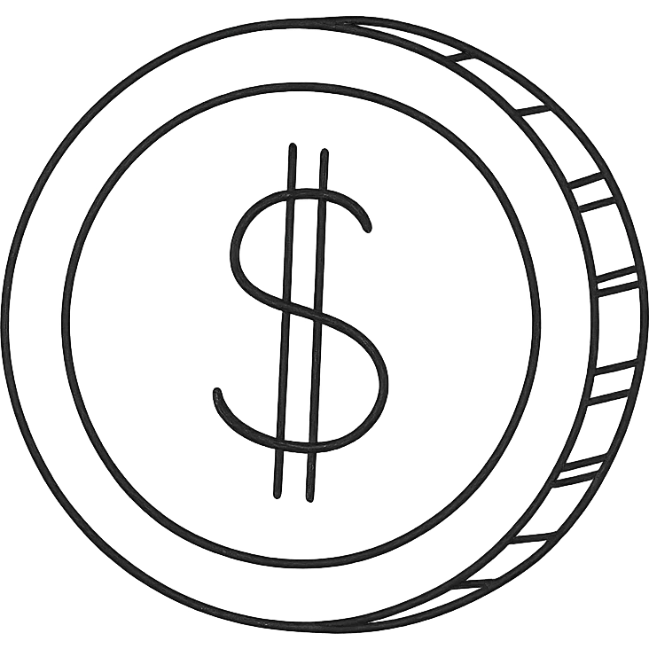 A coin emoji