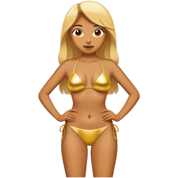 golden bikini emoji