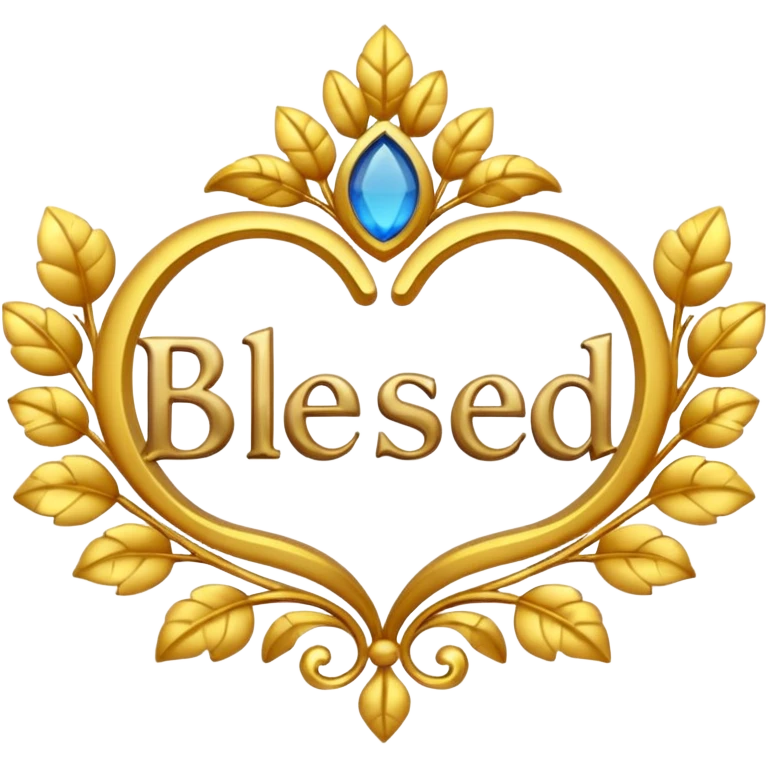 The word “blessed” emoji