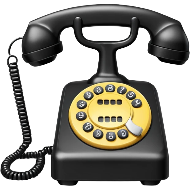 Phone hotline phone emoji