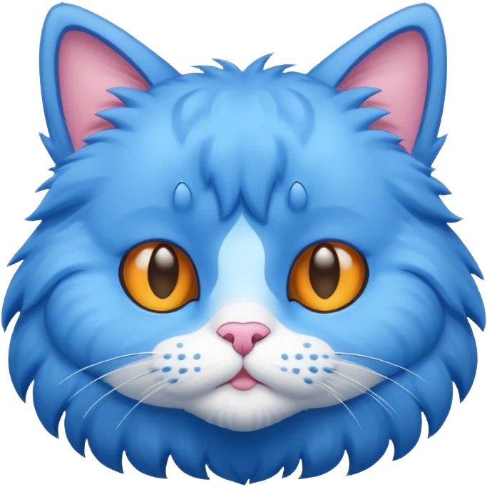 Blue cat emoji