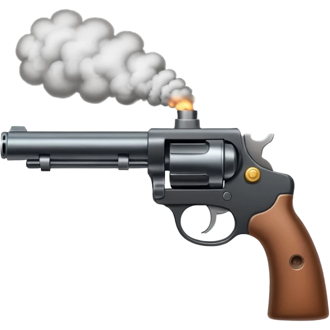 Gun shooting emoji