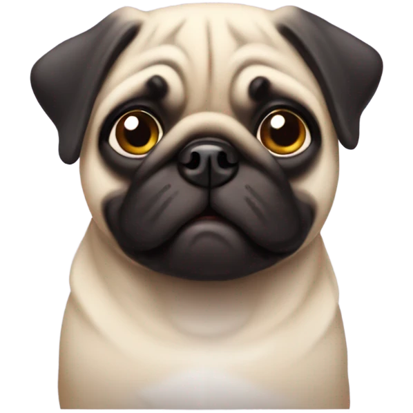 cute pug emoji
