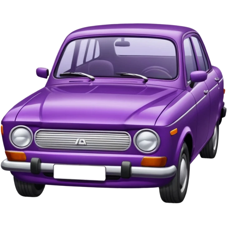 lada sedan with baklajan emoji
