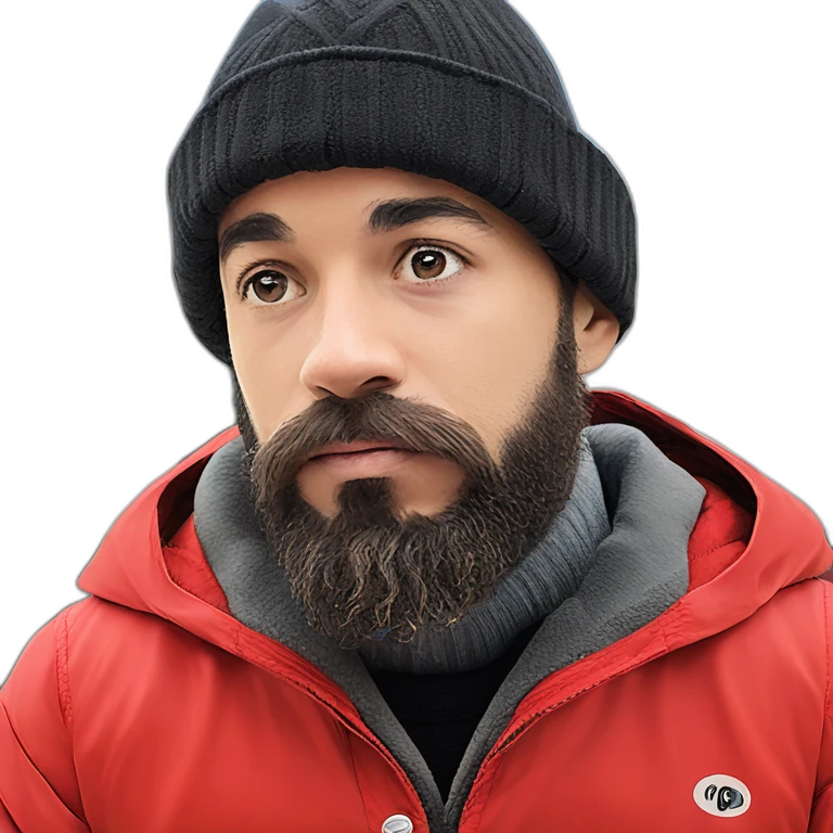 red jacket guy outdoors emoji