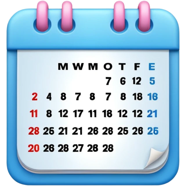 2026/ 03/ 08 Calendar 3d animation Ai emoji