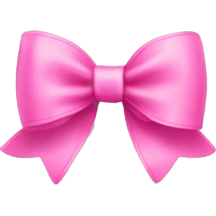 Pink bow emoji