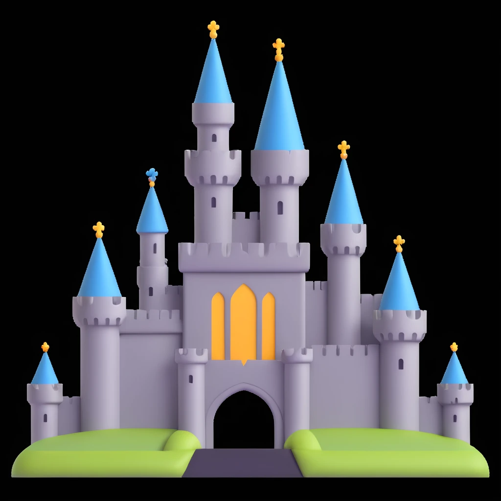 king and queen, castle background emoji