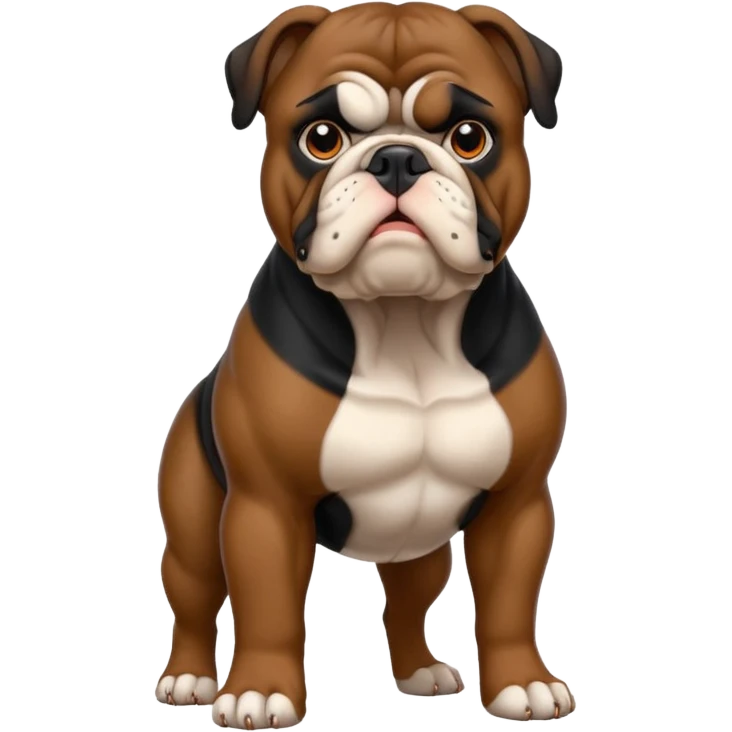 black bulldog Y3 emoji