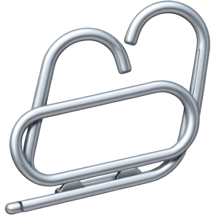 white paperclip emoji