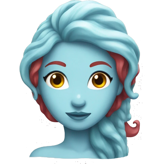 Mermaid with red hair  emoji