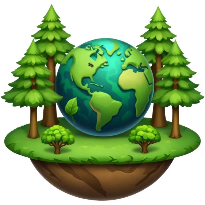 planet with tries emoji