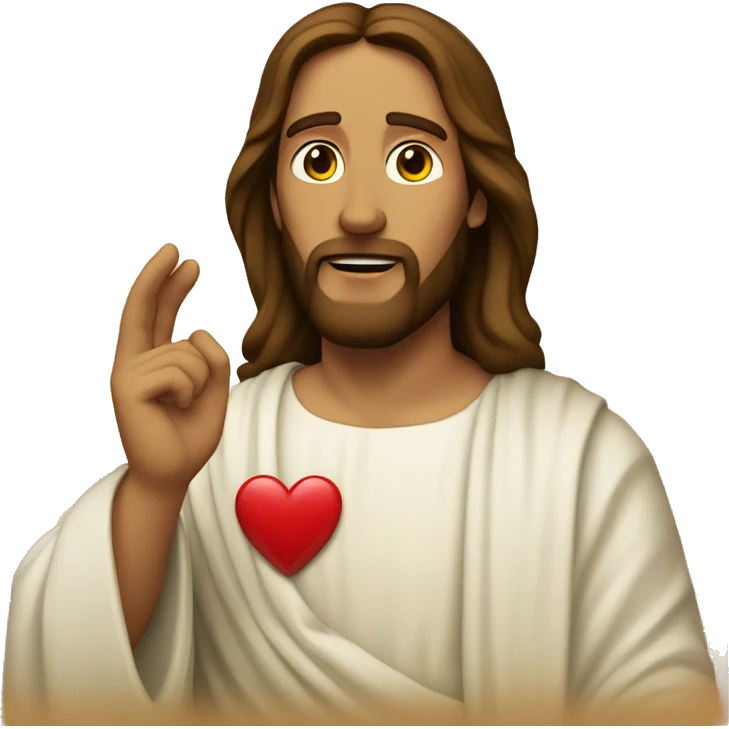 Jesus And heart emoji