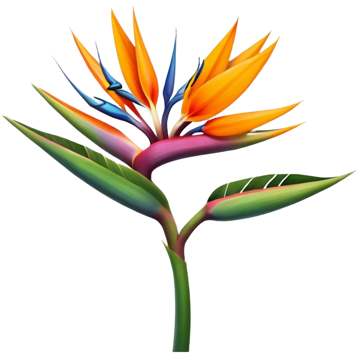 the flower the bird of paradise  emoji